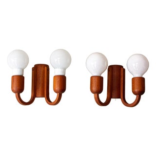 Mid-Century Danish Teak Wall Light from Domus, 1960s For Sale