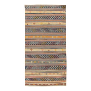 Vintage Turkish Hand-Woven Kilim - 5ft 8in X 11ft 5in For Sale