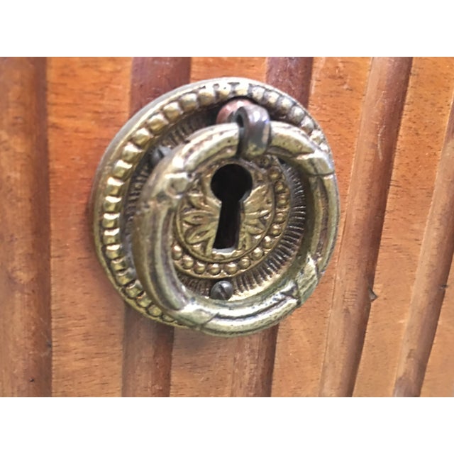 20th Century Louis XVI Style Neoclassical Console Table With Three Drawers For Sale - Image 9 of 13