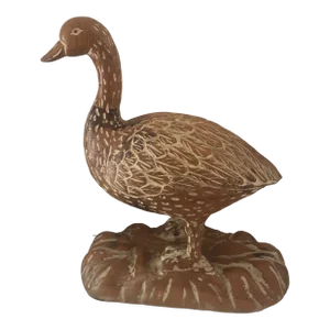 1970s Carved Pine Life Size Goose by Sarreid of Spain