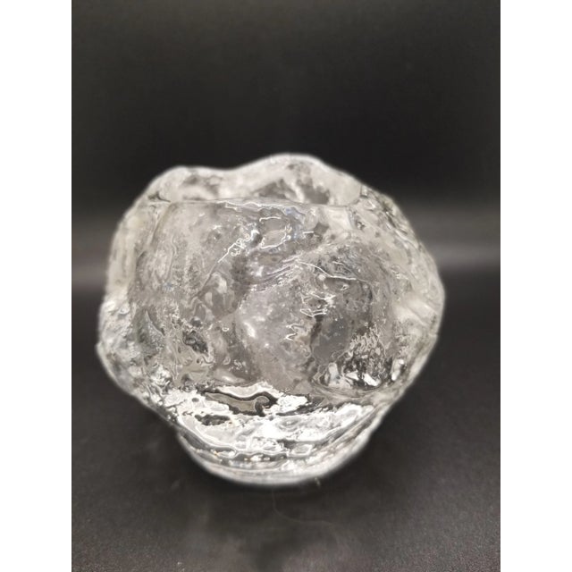 Kosta Boda Vintage Kosta Boda Art Glass Snowball Votive, Sweden For Sale - Image 4 of 4