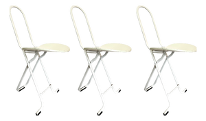 Vintage Italian Dafne Folding Chairs by Gastone Rinaldi for Thema, 1970s, Set of 3