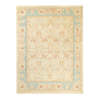 Mogul Collection Hand-Knotted Area Rug - Ivory 8' 3" x 10' 9" For Sale