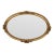 Early 20th Century Gilded Age Gilt Composition Oval Beveled Mirror For Sale
