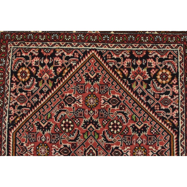 Textile Fine Bidjar Rug 2’10” X 4’8” Red Wool Vintage Traditional Hand-Knotted Carpet For Sale - Image 7 of 12