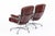 Pair Eames Herman Miller Time Life Lobby Red Leather Office Chairs For Sale In Detroit - Image 6 of 13