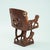 20th Century Fon Dignitary Monoxyl Carved Wood Armchairs and Table Set, Benin, 1954, Set of 3 For Sale - Image 9 of 18