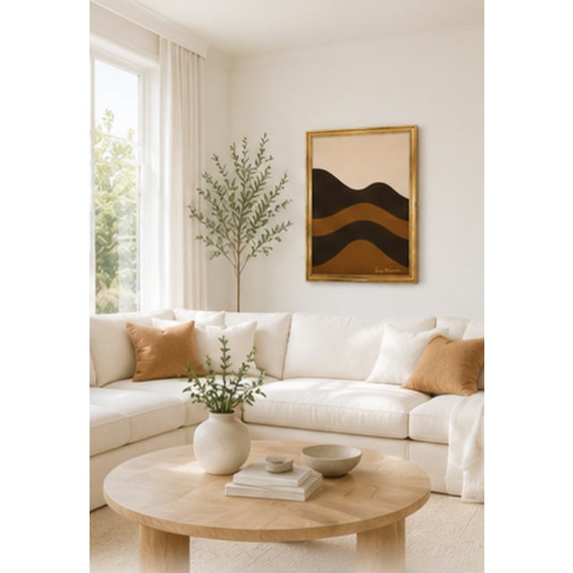 Brown Horizon Study Modern Painting Framed, by Bryan Boomershine For Sale - Image 8 of 11