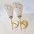 Vintage Wall Lights in Glass and Gilded Brass, 1950s, Set of 2 For Sale - Image 12 of 12