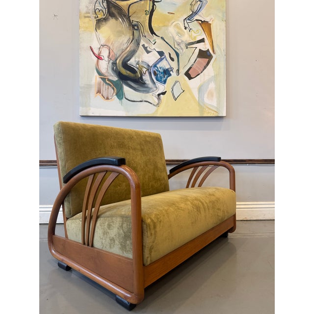 1930s Art Deco Loveseat & Pair of Chairs For Sale - Image 11 of 18