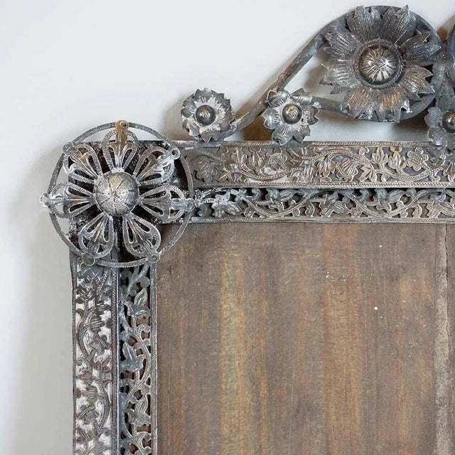 Traditional Mid 19th Century Small Indo-Portuguese Silver Mounted Frame For Sale - Image 3 of 5