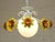Vintage and Orange Flower Chandelier 1960s For Sale - Image 4 of 9