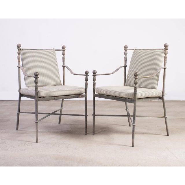 Late 20th Century Set of Four Michael Taylor Montecito Garden Dining Armchairs For Sale - Image 5 of 18