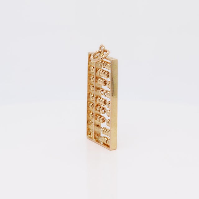 Vintage 14k Gold Abacus Charm or Pendant For Sale - Image 10 of 18