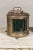 Green Japanese Nippon Sento Ship Lanterns with Green and Red Glass, Unwired - A Pair For Sale - Image 8 of 12
