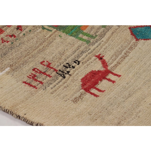 Traditional Vintage Pictorial Animal Gabbeh Rug by Rug & Kilim, Afghanistan, 1950-1959 For Sale - Image 3 of 10