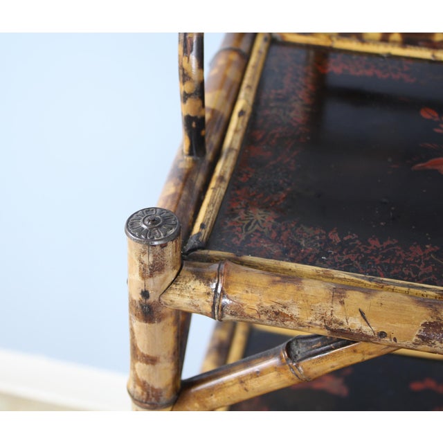 Antique English Bamboo Bookcase or Étagère Chairish