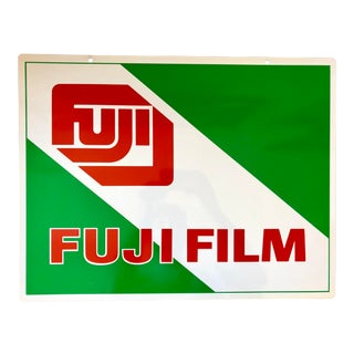 Vintage Fujifilm Metal Sign For Sale