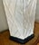 Vintage Hollywood Regency White Ceramic Hexagonal Bamboo Relief Table Lamp For Sale - Image 11 of 11