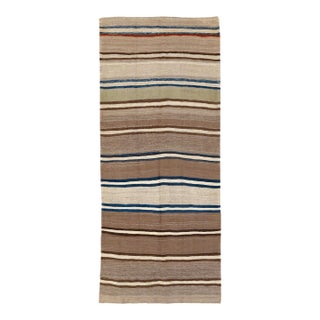 Galerie Shabab Collection Mid-20th Century Persian Flatweave Kilim Wide Gallery Runner For Sale