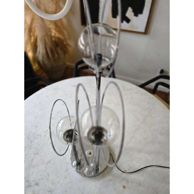 1970s 1970s Space Age Chrome Orbs and Rings Lamp For Sale - Image 5 of 13