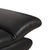 Animal Skin Rossini Two-Seater Leather Sofa with Black with Manual Function by Koinor For Sale - Image 7 of 16