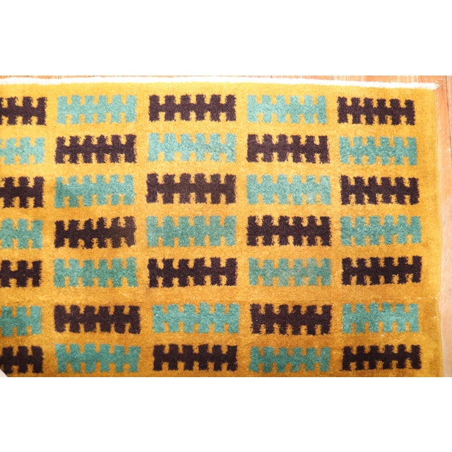 Mid 20th Century Turkish Art Deco Square Rug For Sale - Image 14 of 18