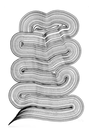 Sumit Mehndiratta, Composition No.252, India, 2021, Indian Ink on Archival Paper