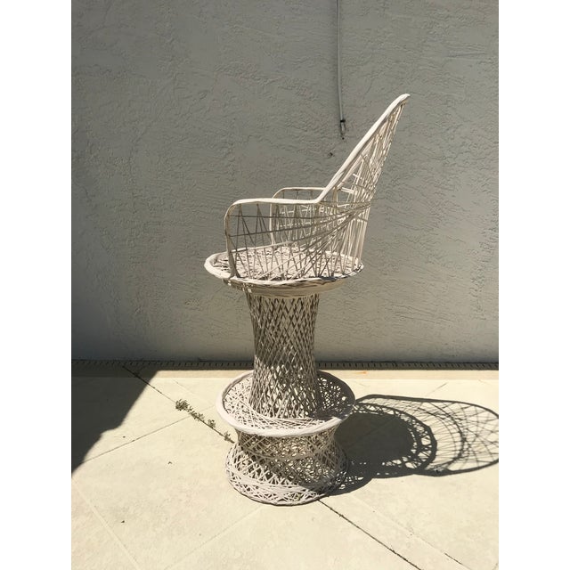 Mid 20th Century Mid Century Swivel Bar Stools Russell Woodard Style - a Pair For Sale - Image 9 of 12