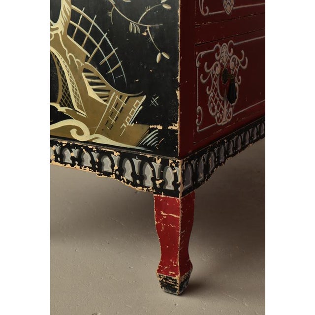 Black Danish Chest of Drawers, 1920s For Sale - Image 8 of 18