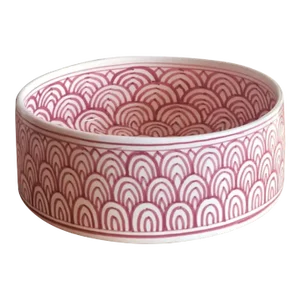 Moroccan Hand Painted Ceramic White & Pink Vessel Sink