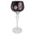 Late 20th Century Late 20th Century Ajka Marsala Ruby Overlay Hand-Cut Crystal Hock Wine Goblet, Hungary 8" - Set of 3 For Sale - Image 5 of 10