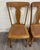 This is a beautiful pair of antique tiger oak Mission Arts and Crafts style dining chairs or occasional chairs with single...