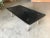 Mid Century Black Lacquer Coffee Table with Solid Cast Bronze Base For Sale - Image 4 of 11