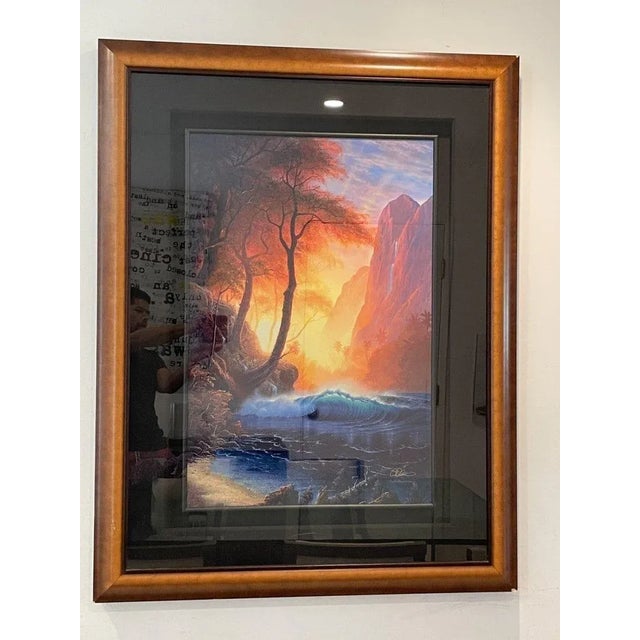Limited edition Lithograph on paper by Christian Riese Lassen titled -Illuminations- Artist proof #20/250The piece is...