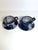 2 Otto Heino Signed Vintage Studio Pottery Tea Cups & Saucers Signed Cups 3" opening