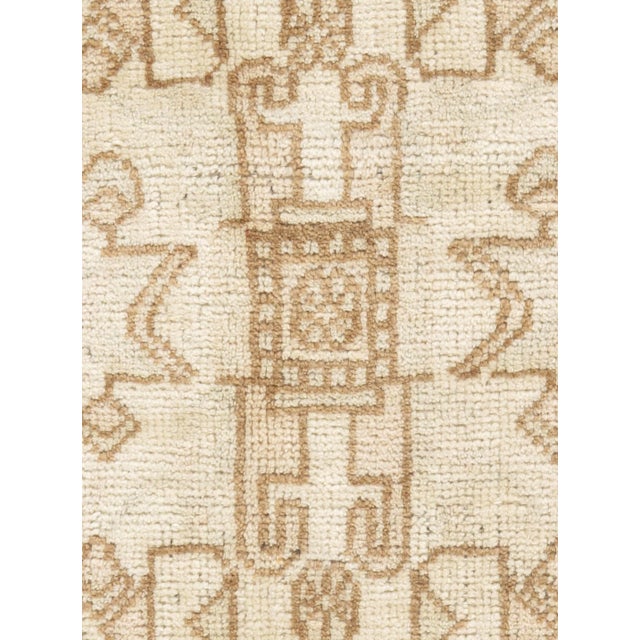 A vintage 1950 Turkish yastik. Yastik's are small size rugs that are adaptions of traditional Turkish designs. Hand-woven...