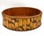 Wood Vintage Burnt Bamboo Basket With Woven Rattan Base – Boho / Organic Modern / Tropical For Sale - Image 7 of 12