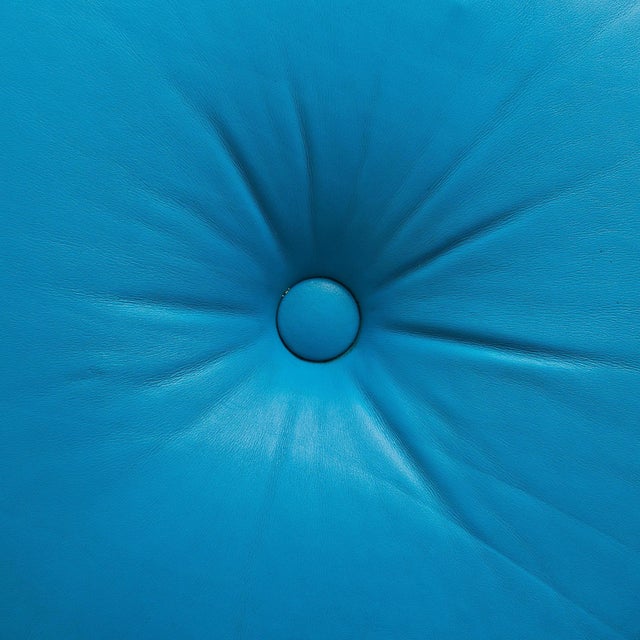 Metal Italian Dilly Dally Pouf by Luigi Massoni for Poltrona Frau, 1968 - 2 Available For Sale - Image 7 of 11