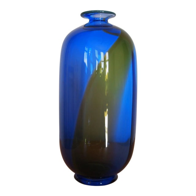 Vintage Transjo Hytta Glass Vase Bottle For Sale