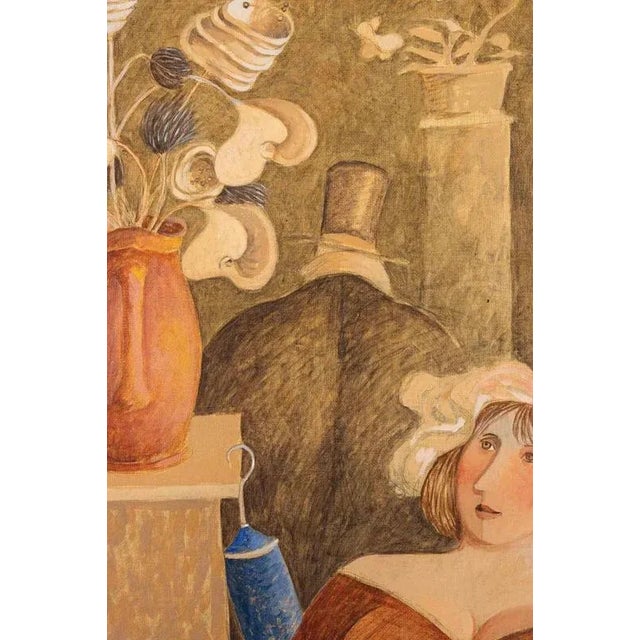 Oil on canvas realized by Alberto Gallerati in 1980s. Hand signed. Titled on rear. Very good condition. This piece is...