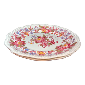 Mid 20th Century Spode (England) Aster Red Dinner Plates - a Pair