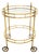 Vintage French Brass Drinks Trolley, 1970s For Sale