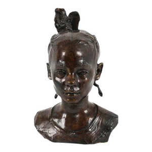 Bronze Sculpture Beautiful Girl Kirsten Kokkin