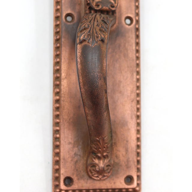 Victorian Antique Victorian Yale & Towne Cast Iron Door Pull For Sale - Image 3 of 7