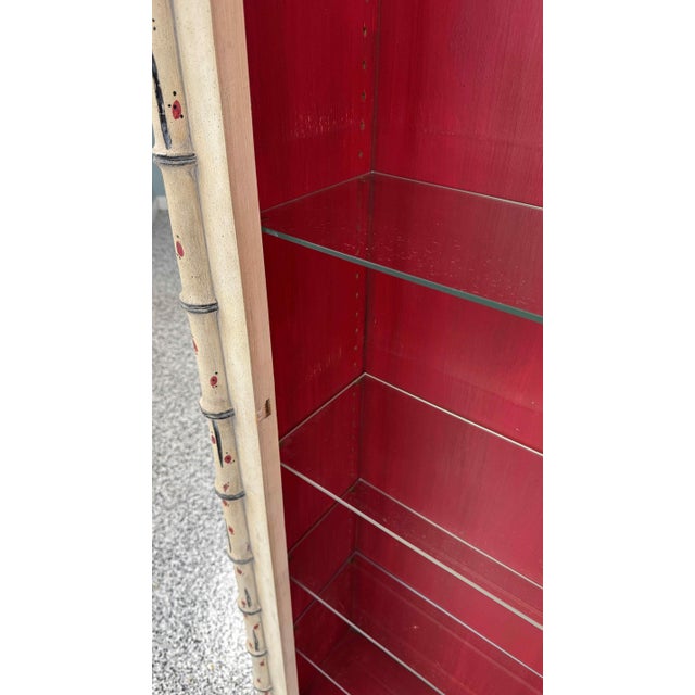 Vintage Chinese Chippendale Cage Front Curio Display Cabinet For Sale - Image 16 of 18