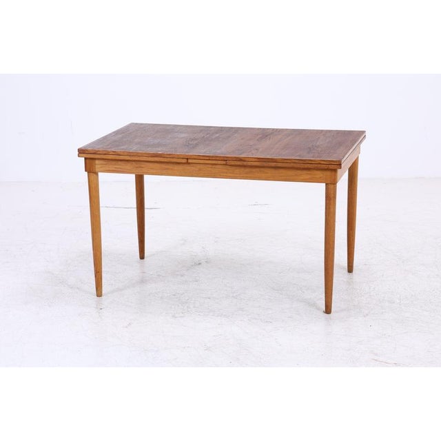 Mid-Century Extendable Dining Table For Sale - Image 4 of 16