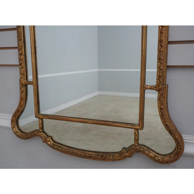 Labarge Vintage Italian Gold Decorator Mirror For Sale - Image 10 of 12