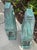 Pair of Monumental Art Deco Style Verdigris Copper & Brass Wall Lanterns For Sale - Image 10 of 16