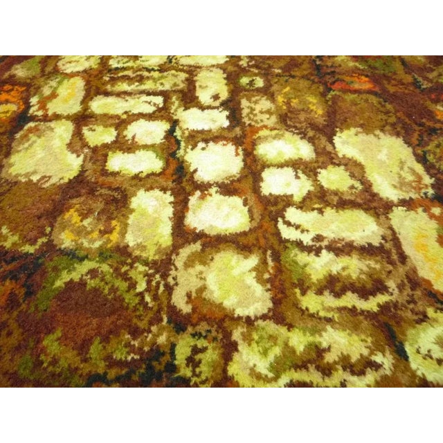 English Flower Power Rug, 1970s For Sale - Image 4 of 11